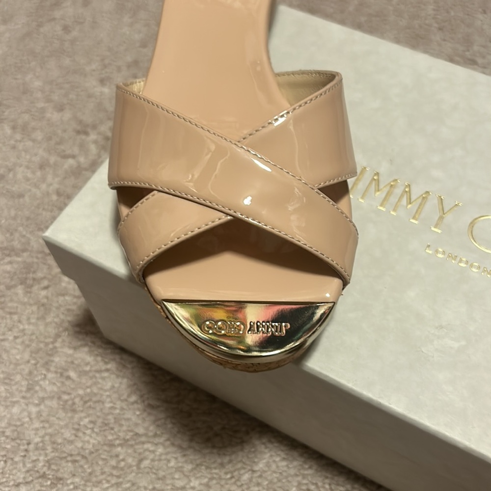 Beautiful basically brand new Jimmy Choo wedges only word once - Picture 4 of 5